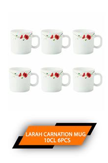 Larah 10cl 6pcs Mug Carnation